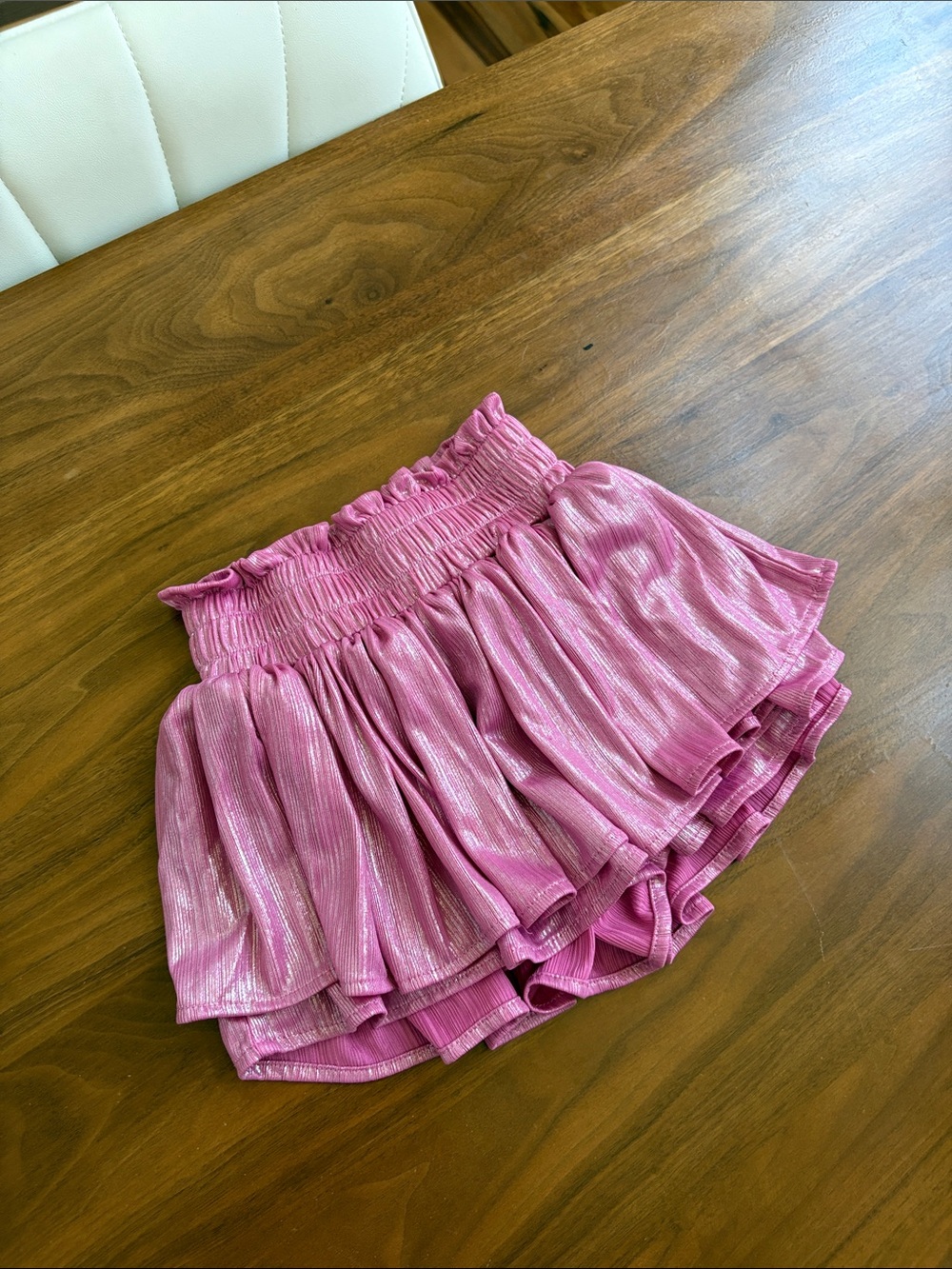 Lola + The Boys Girls Metallic Skort Size 8 - Picture 5 of 5